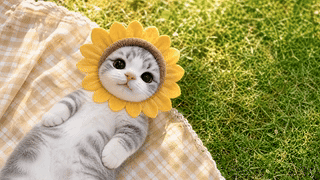 向日葵猫咪