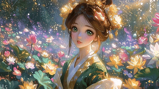 美丽花仙子壁纸