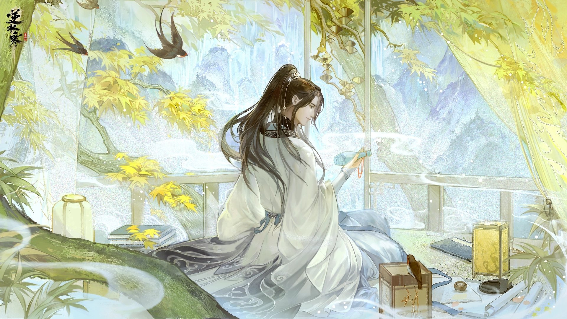 秋日窗景