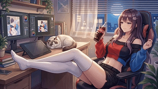 猫与工作