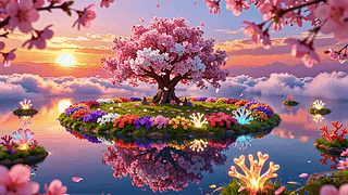 云海花树
