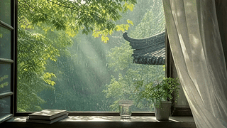 古亭林间窗景
