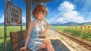 吃冰女孩