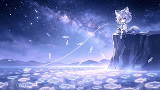 星空钓鱼猫耳少年（音乐互动）
