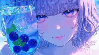 二次元紫色浪漫美女壁纸