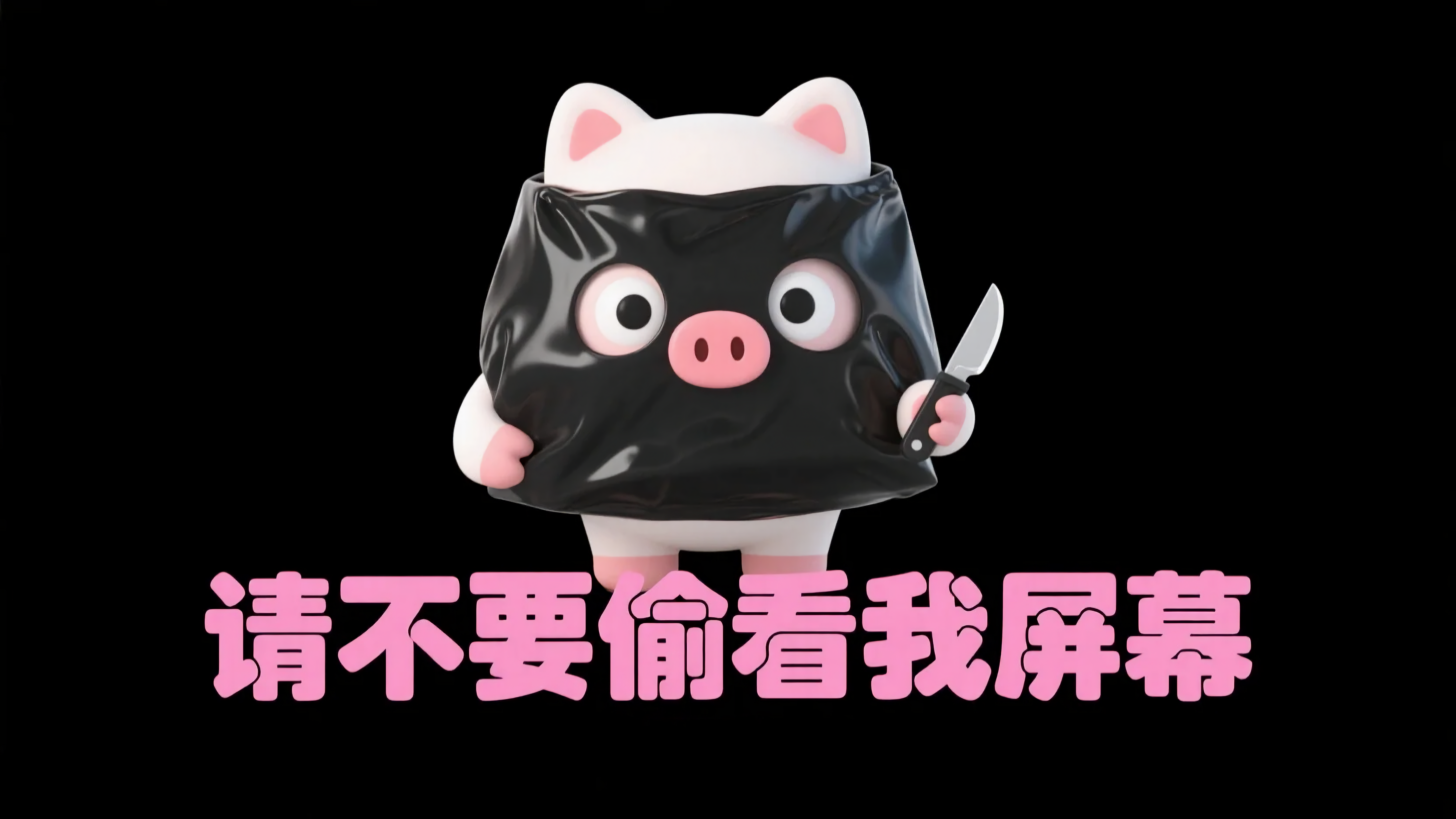 可爱猪猪请不要偷看我屏幕