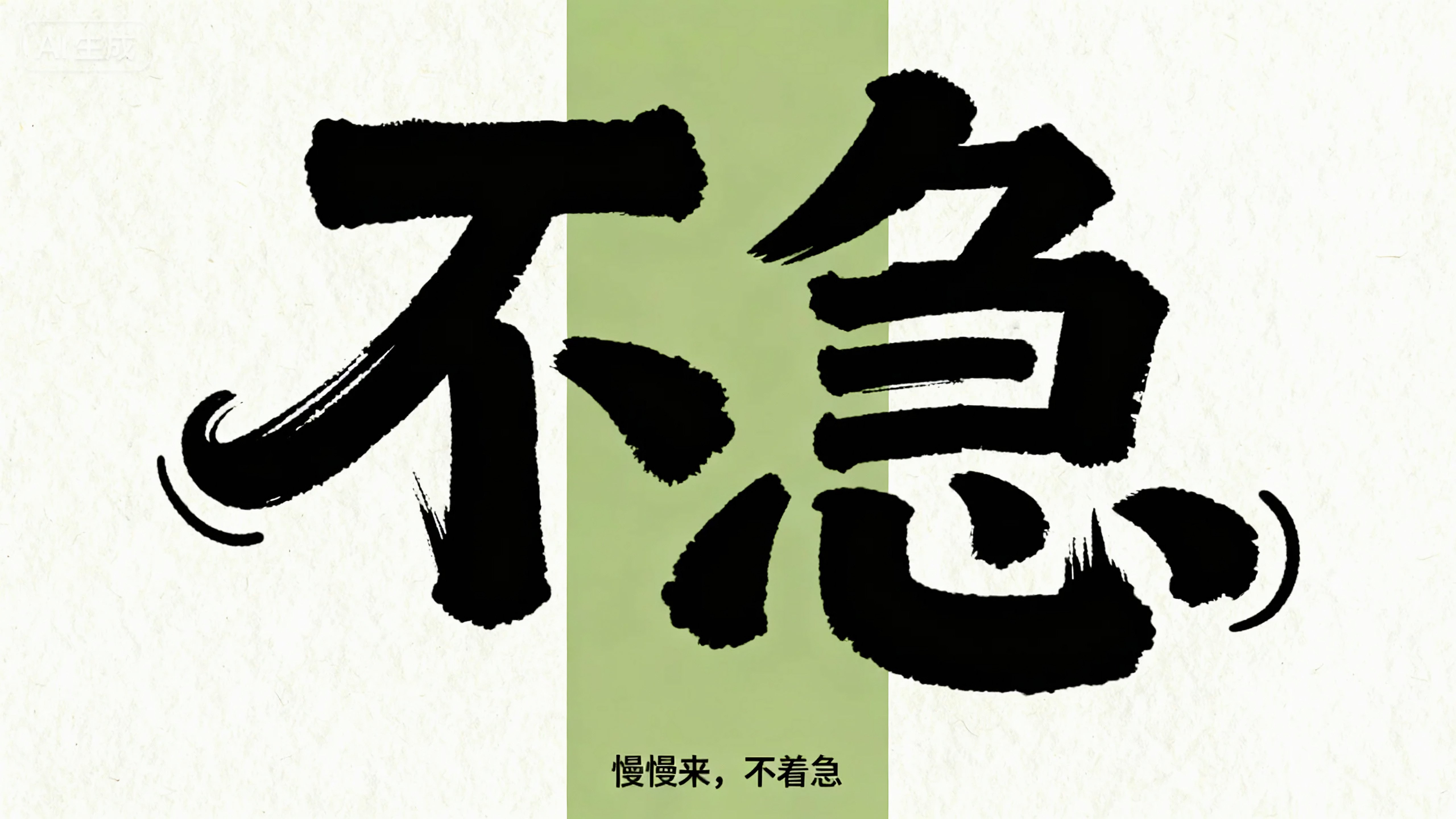不急