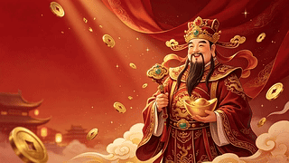 财神爷大笑送宝