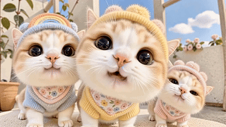 三只软萌小奶猫