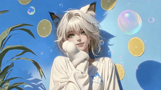 柠檬气泡猫耳少女