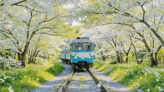 春日花林观光小火车
