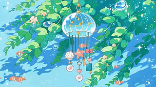 蓝海风铃