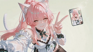 粉发猫耳少女爱弥斯