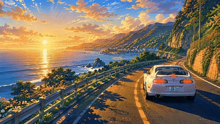 滨海日落公路漫游
