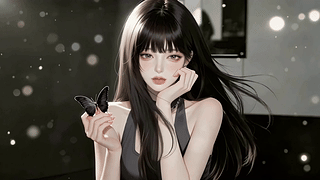 黑蝶氛围感少女