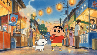 夜市童趣小男孩