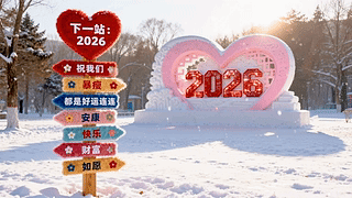 下一站2026 冬日好运祝福