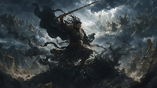 洞阴鏖战-真武大帝降服六天魔王(适合21:9电脑桌面)