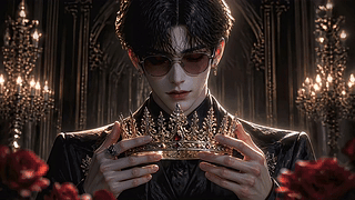 4K哥特玫瑰皇冠男