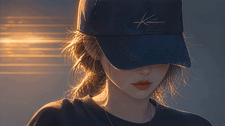 4K黑帽机车美女