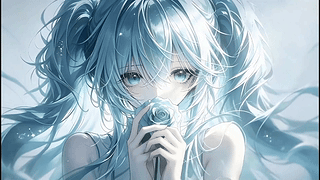 唯美薄荷绿初音