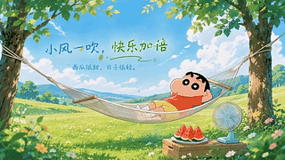 悠闲夏日林间小憩