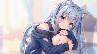 害羞的少女