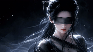 暗夜蒙纱古风美人