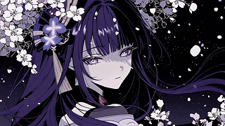 暗夜樱花紫发少女