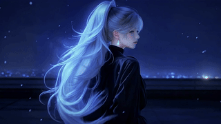 暗夜银发少女