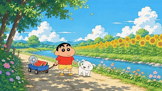 夏日乡间悠闲漫步