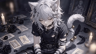 暗黑系战损猫少年