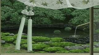 青苔竹林小院
