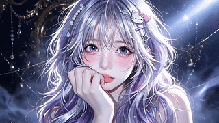 紫发美女