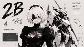 银发机甲少女