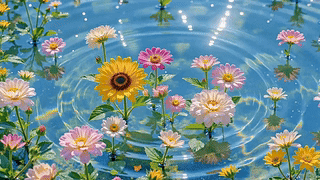 水间花开