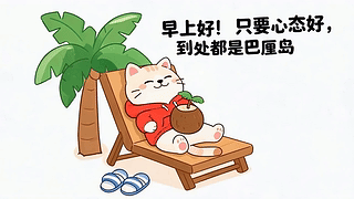 早上好