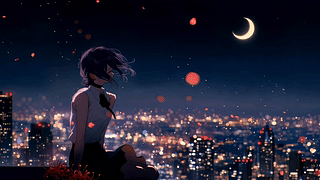 月夜高楼独坐的蕾塞