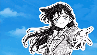 黑白漫画毛利兰