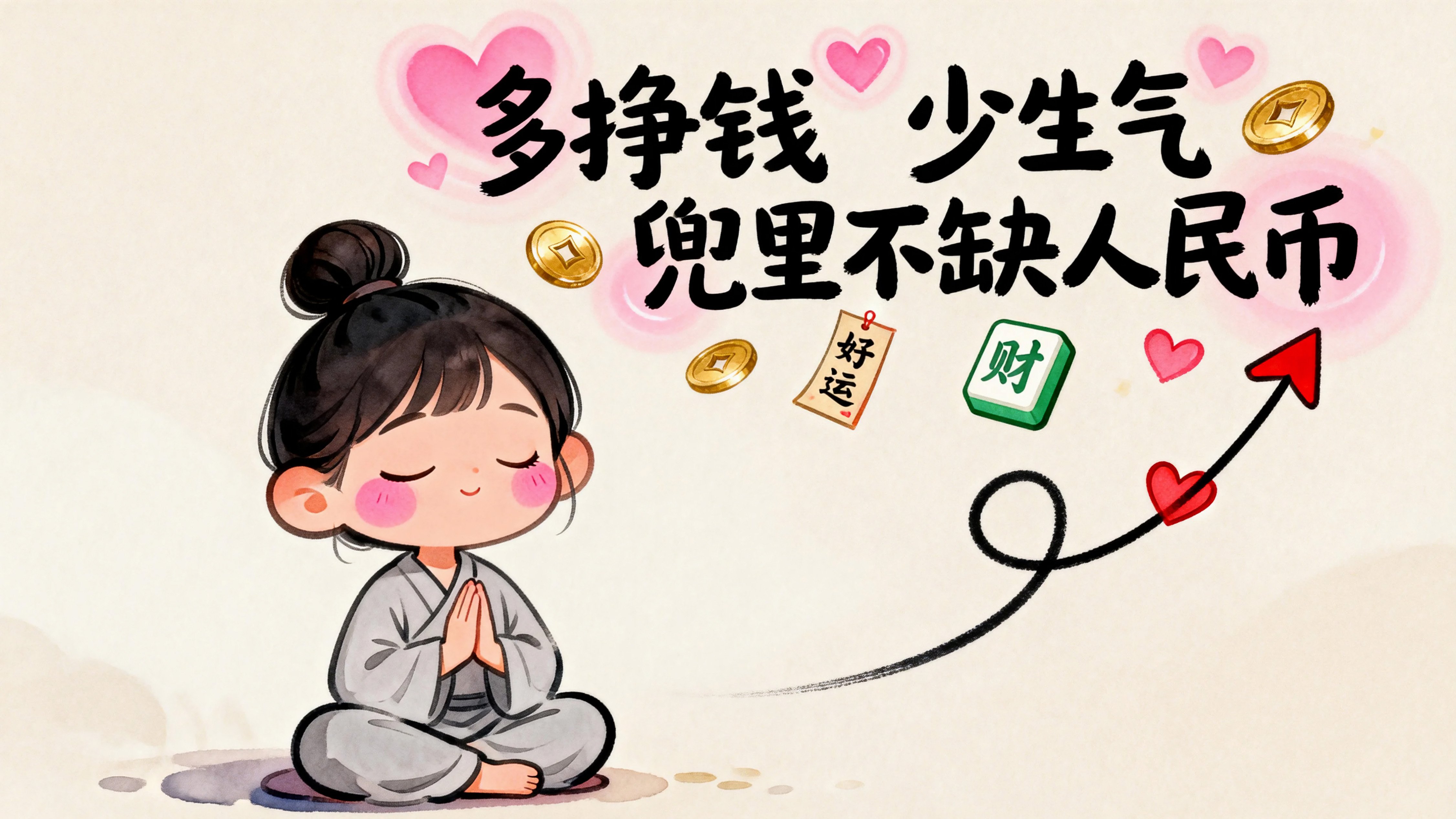 多挣钱少生气