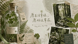 森系文字壁纸