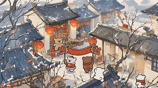 舞龙的小狗