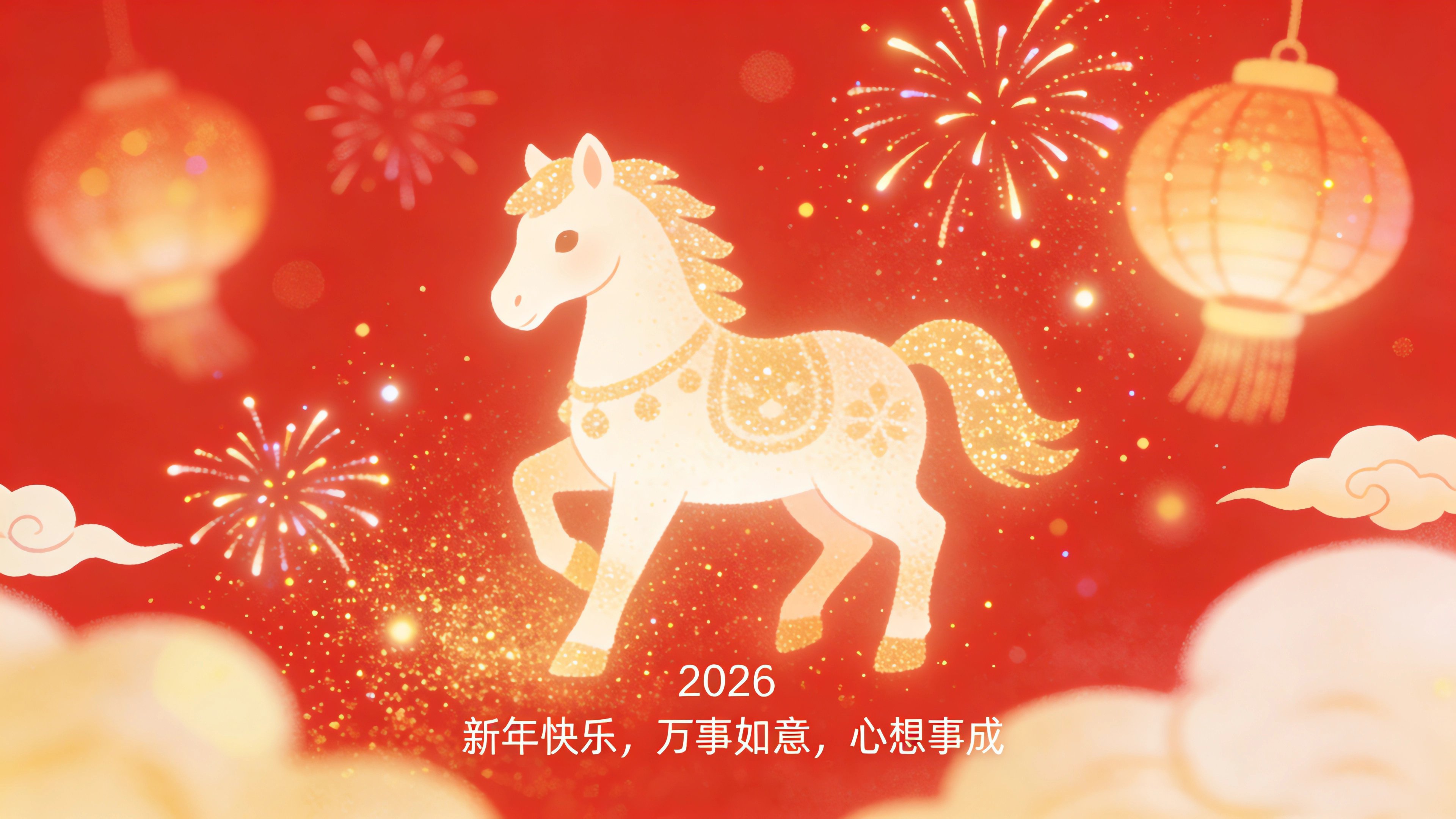 2026新年快乐 万事如意 心想事成 马年
