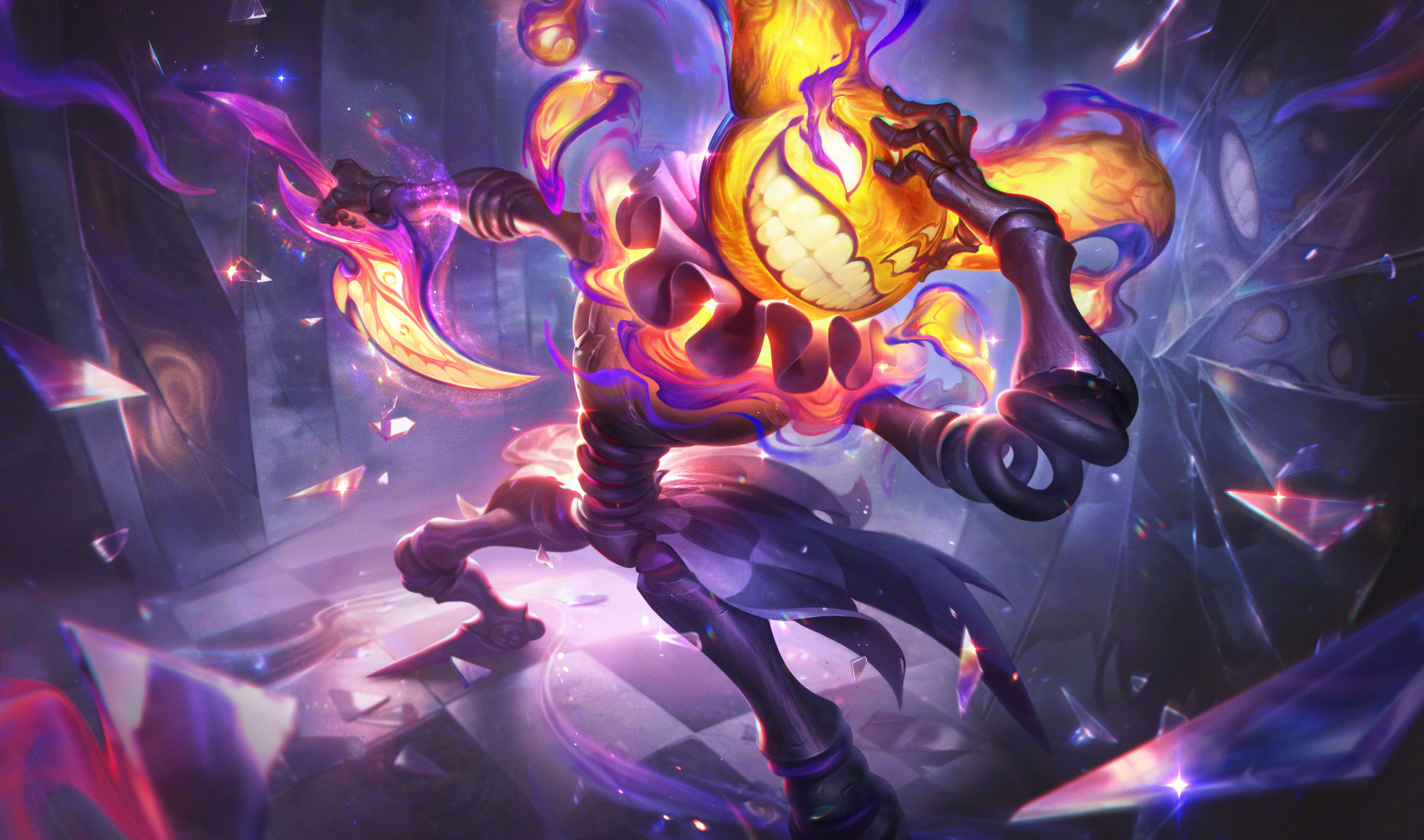 LOL英雄联盟 至臻 万魔殿 萨科 7K游戏原画壁纸