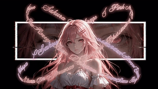 粉发红瞳精致少女