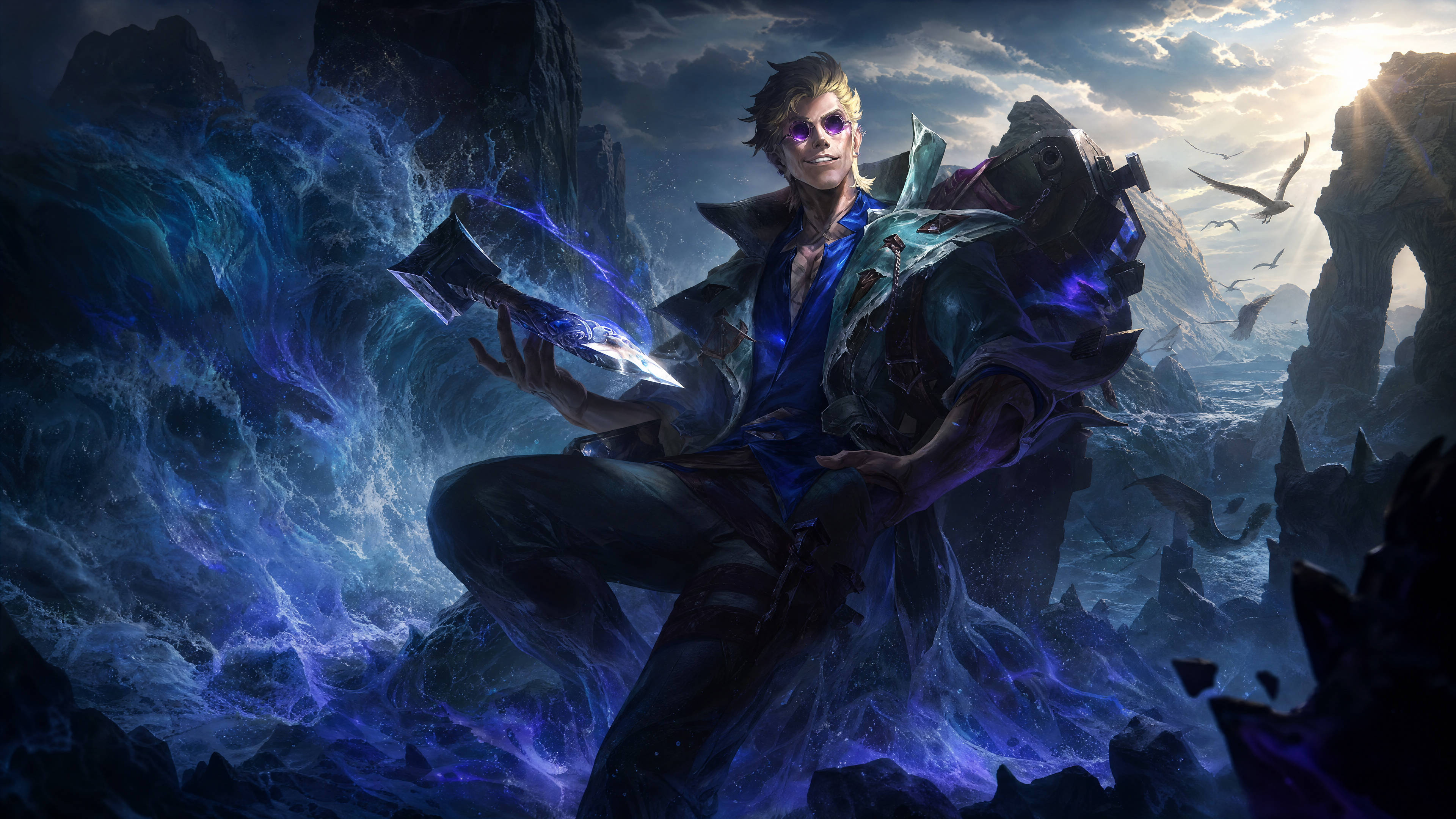 LOL英雄联盟灰烬驱魔人洛克4K游戏壁纸3840x2160