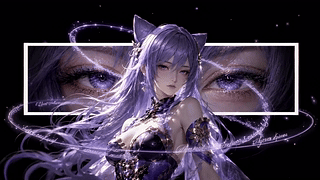 紫夜星光猫耳少女