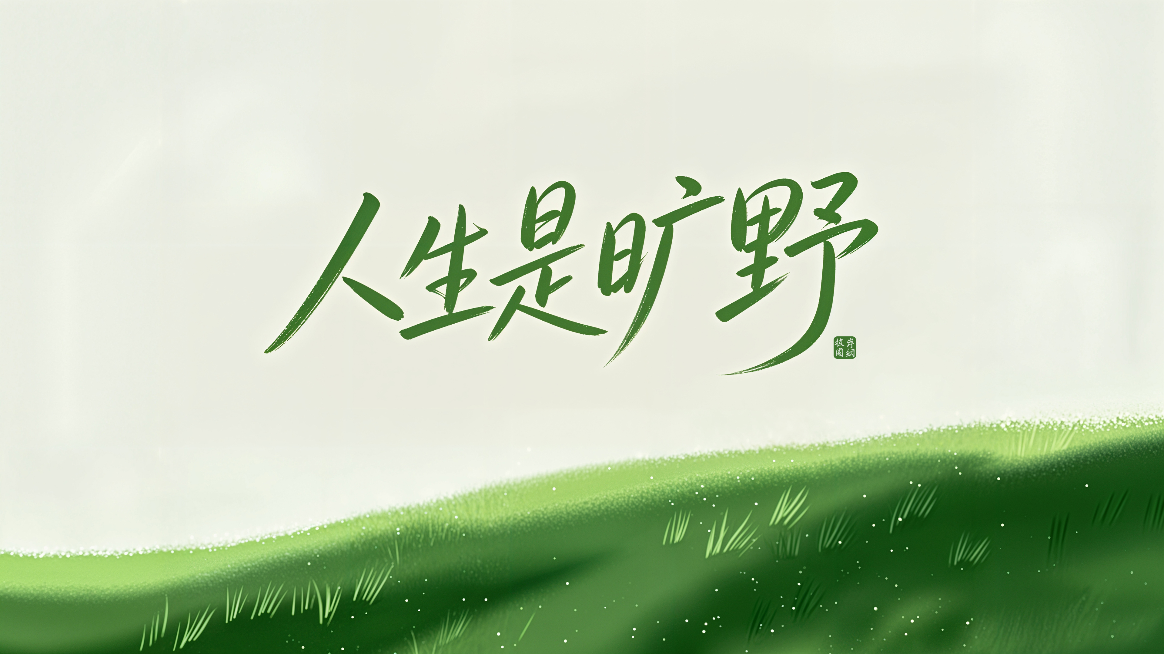 人生是旷野 清新 护眼4k高清壁纸 3840x2160