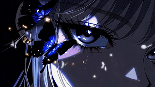 暗夜蓝蝶幽眸