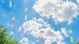 晴空下的风铃
